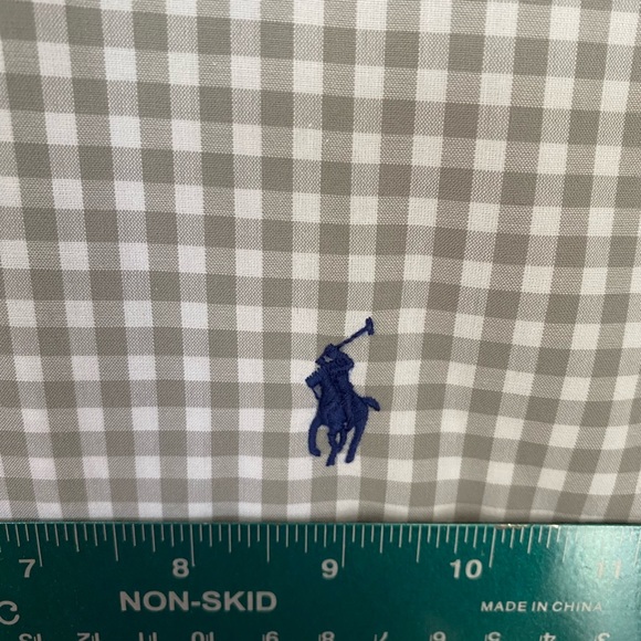 Ralph Lauren XXL Gray & White Plaid Checkered Performance Button-down Shirt - Picture 2 of 3
